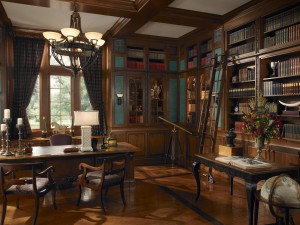 Gentlemen Quarters Home Office by Wood-Mode